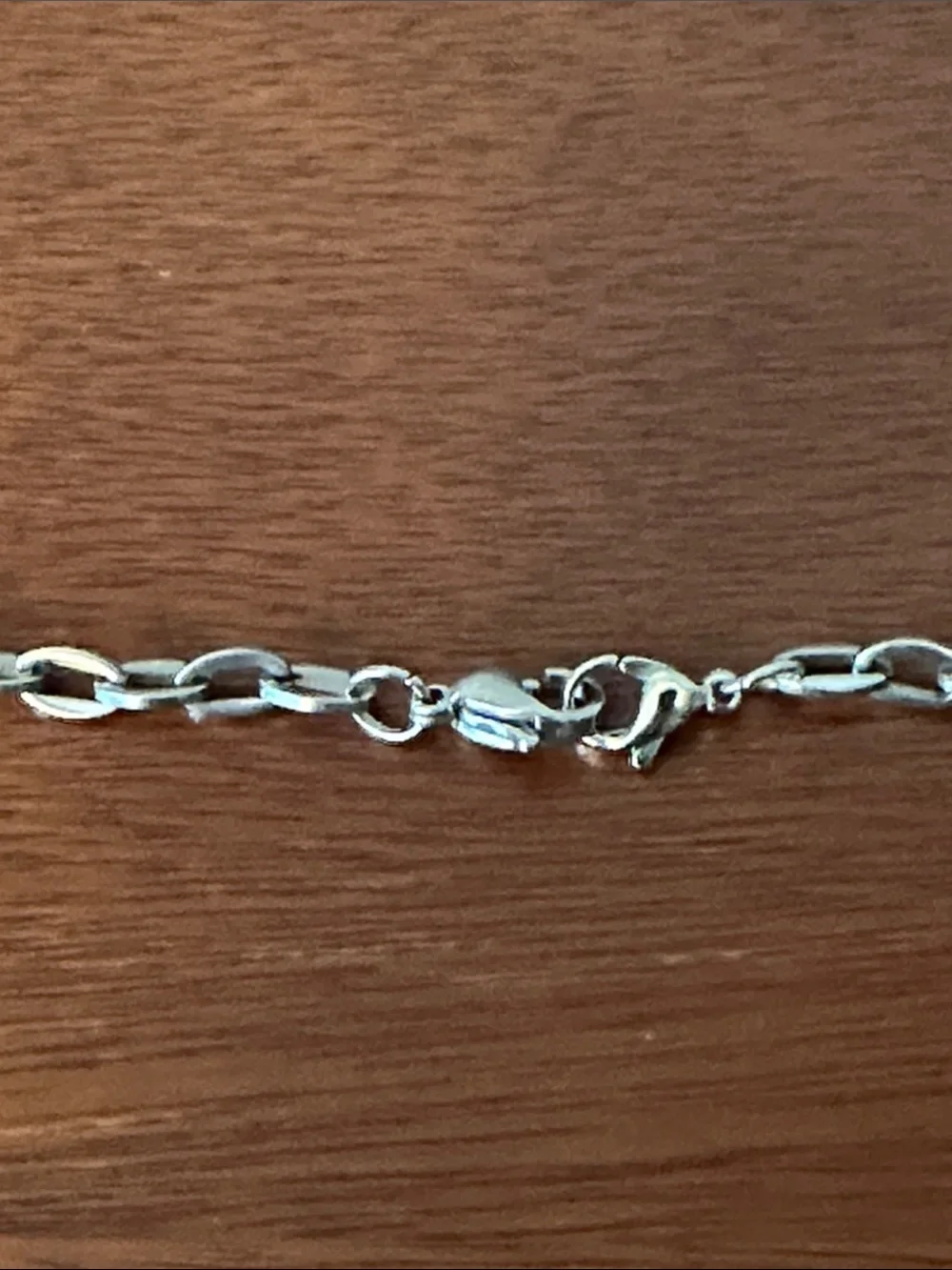 Men's Silver Chain Necklace - Polished Stainless Look